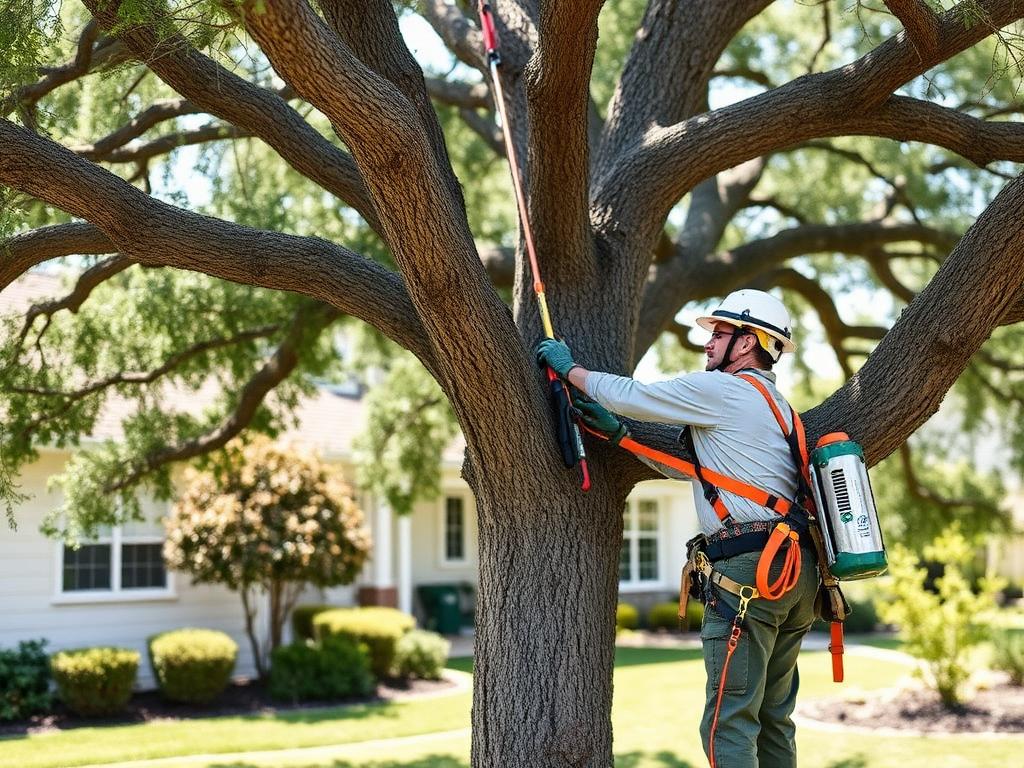 Professional tree trimming and pruning work